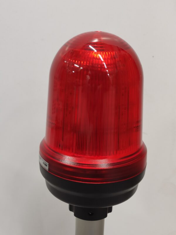 QS70AP230-R - sygnalizator LED czerwony 230V, światło migające i stałe, na słupku - obrazek 4