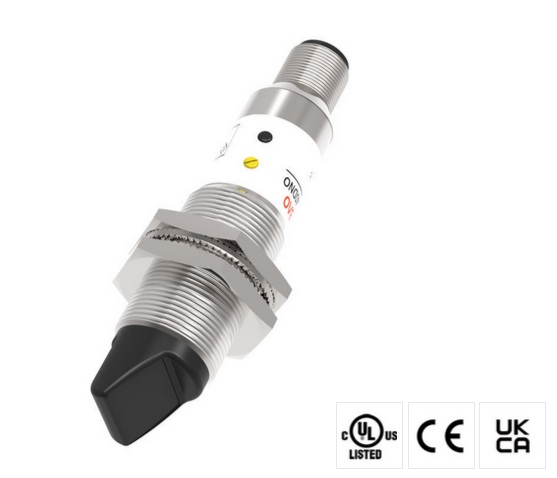 PR18G-BC40DPR-E2 – czujnik optyczny, odbiciowy, zasięg Sn=40cm, obudowa M18 metalowa, PNP, NO+NC, konektor M12, IP65, Lanbao